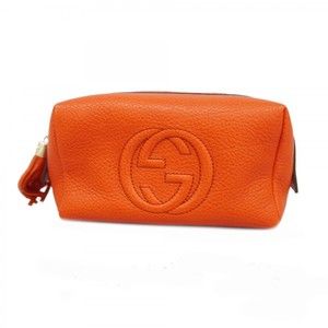 Gucci Soho Red Leather Pouch